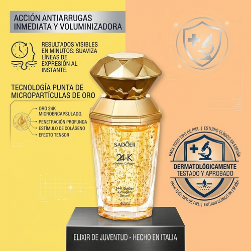 SERUM DE COLAGENO 24K ANTIARRUGAS 40ML. SADOER